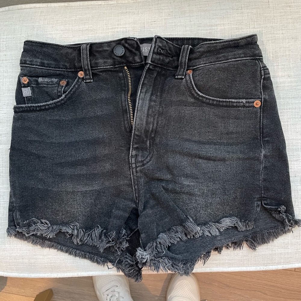 Black Denim Shorts